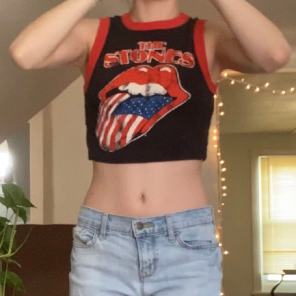 Rolling Stones Vintage Crop Top